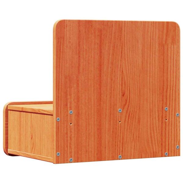 Нощно шкафче Кафяво с восъчно покритие 44 x 32,5 x 40 см