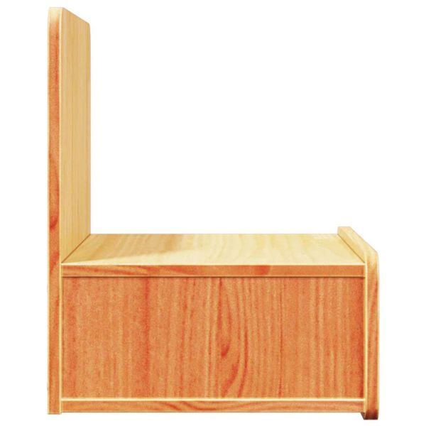 Нощно шкафче 2 pcs Кафяво с восъчно покритие 44 x 32,5 x 40 см