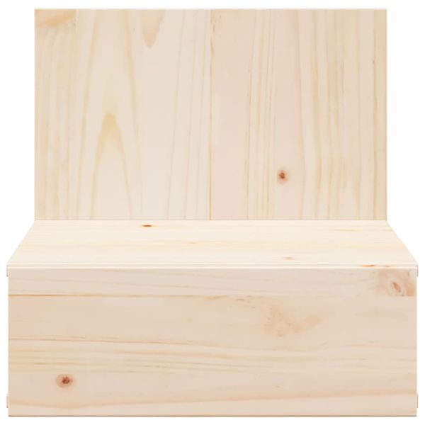 Нощно шкафче Кафяво 42 x 32,5 x 40 см Борово дърво масив