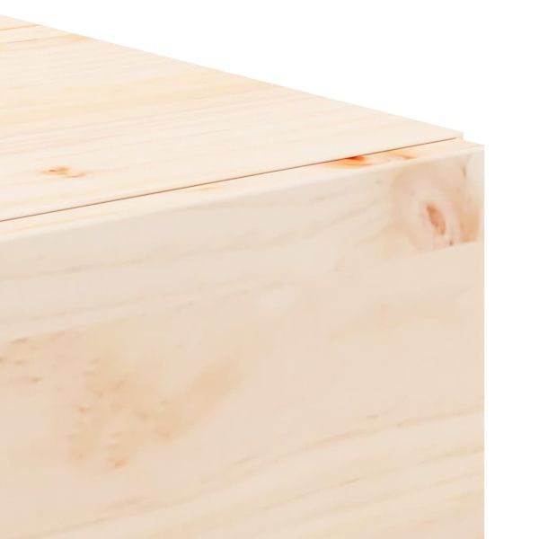 Нощно шкафче 2 pcs Кафяво 42 x 32,5 x 40 см Борово дърво масив