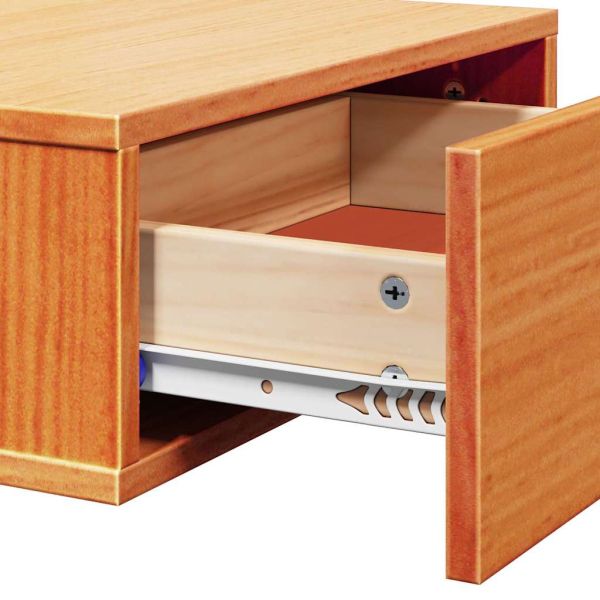 Нощно шкафче Кафяво с восъчно покритие 42 x 32,5 x 40 см