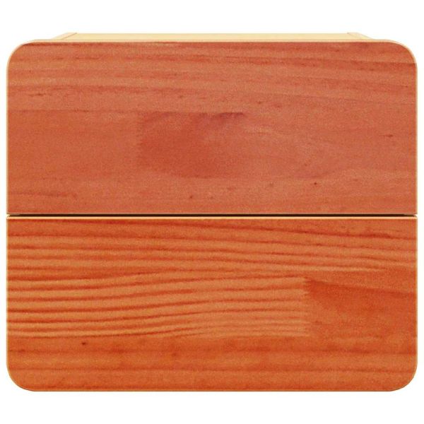 Нощно шкафче Кафяво с восъчно покритие 39 x 34 x 33 см