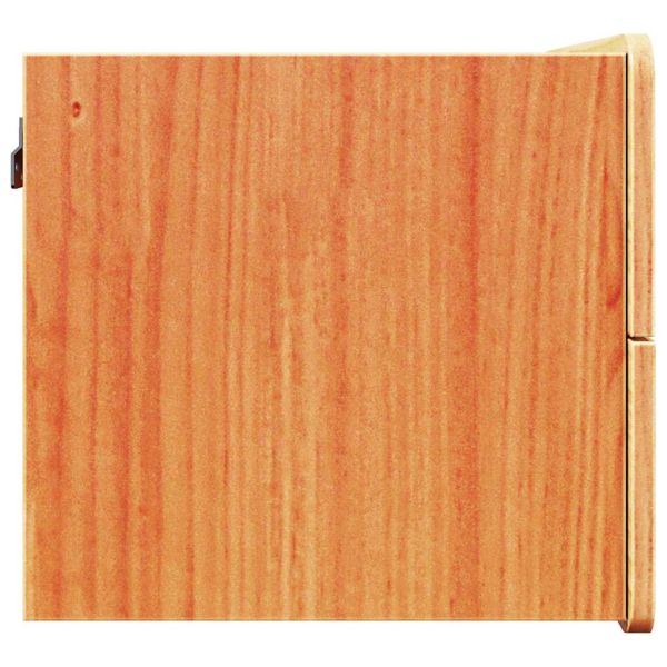 Нощно шкафче Кафяво с восъчно покритие 39 x 34 x 33 см