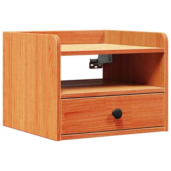 Нощно шкафче 2 pcs Кафяво с восъчно покритие 38 x 36 x 29,5 см