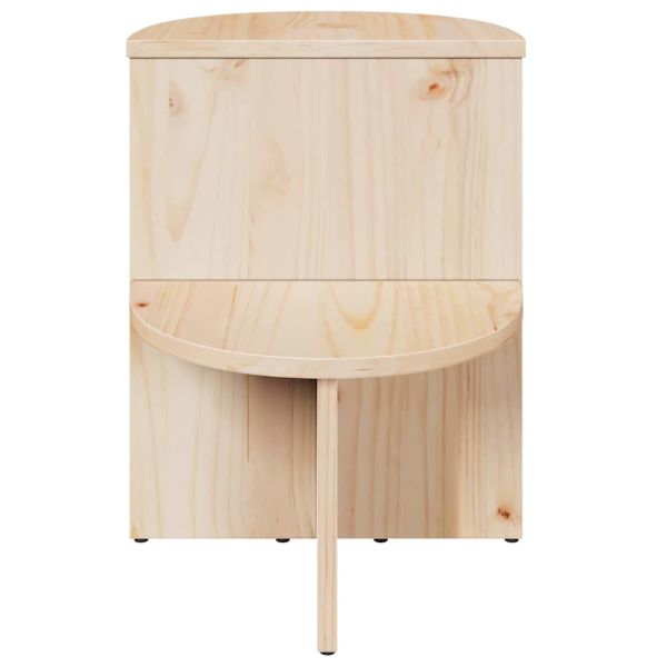 Масичка за кафе Естествен 50 x 40 x 50 см Борово дърво масив