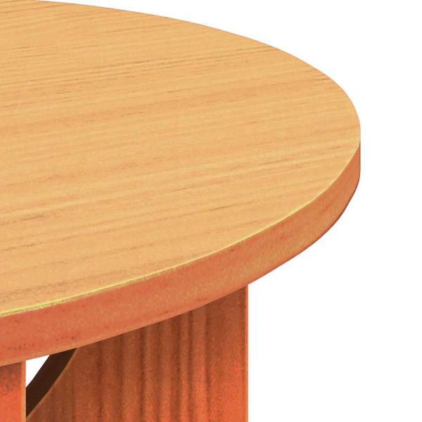 Масичка за кафе Кафяво с восъчно покритие 50 x 50 x 35 cm