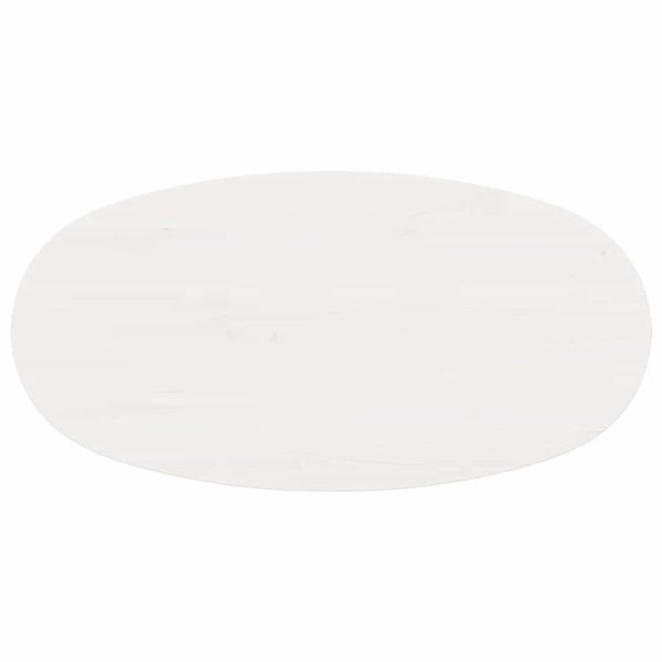 Масичка за кафе Бяло 80 x 40 x 35 cm Солидно борово дърво