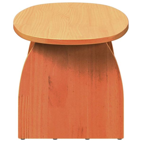 Масичка за кафе Кафяво с восъчно покритие 80 x 40 x 35 cm