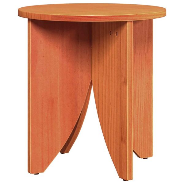 Масичка за кафе 2 pcs Кафяво с восъчно покритие