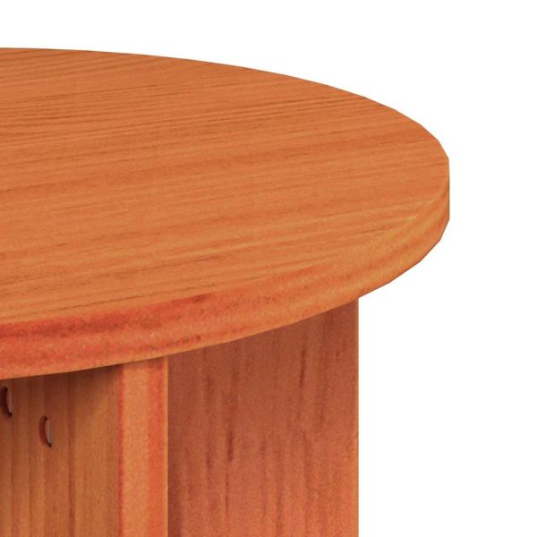 Масичка за кафе 2 pcs Кафяво с восъчно покритие