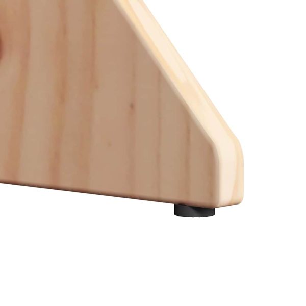 Масичка за кафе 2 pcs Естествен Борово дърво масив