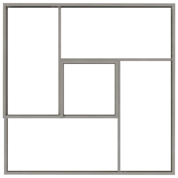 Градинска саксия Сребрист 100 x 100 x 50 cm Неръждаема стомана