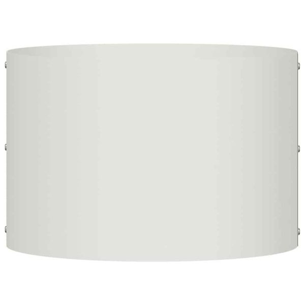 Градинска саксия Бяло 30 x 30 x 20 cm Студено валцована стомана