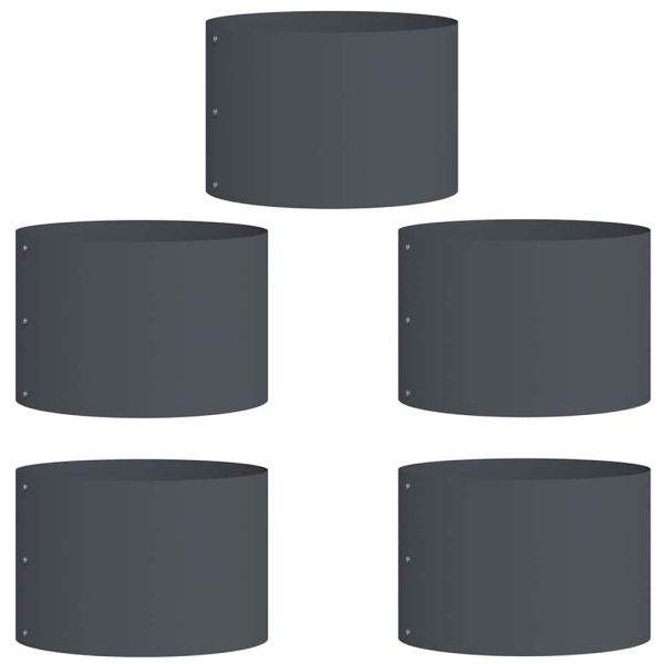 Градинска саксия 5 pcs Антрацит 30 x 30 x 20 cm