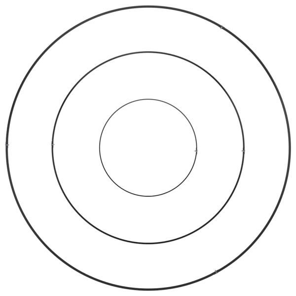 Градинска саксия Черно 90 x 90 x 20 см