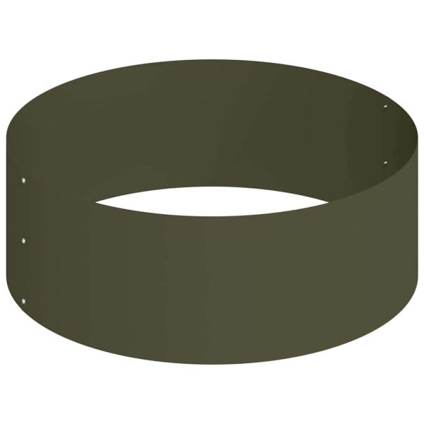 Градинска саксия Маслинено зелено 90 x 90 x 20 см