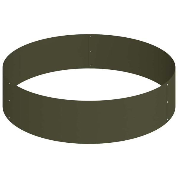 Градинска саксия Маслинено зелено 90 x 90 x 20 см