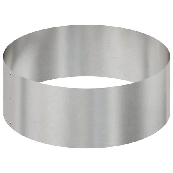 Градинска саксия Сребрист 90 x 90 x 20 см Неръждаема стомана