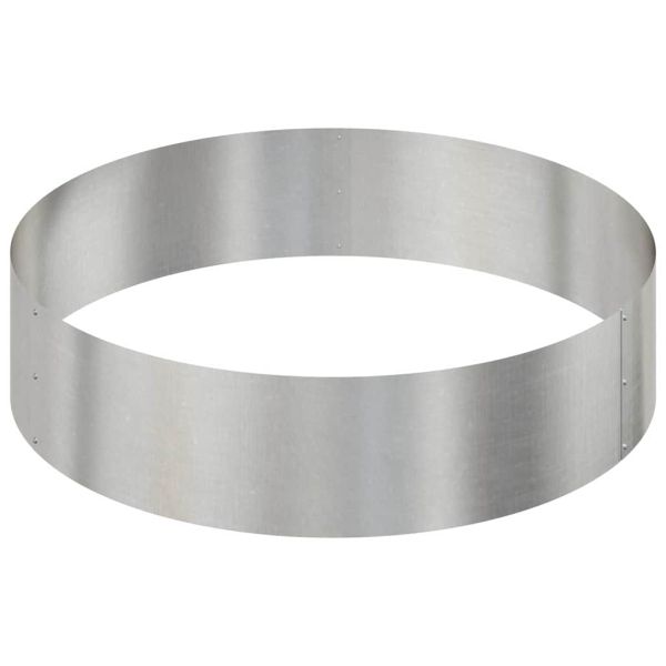 Градинска саксия Сребрист 90 x 90 x 20 см Неръждаема стомана