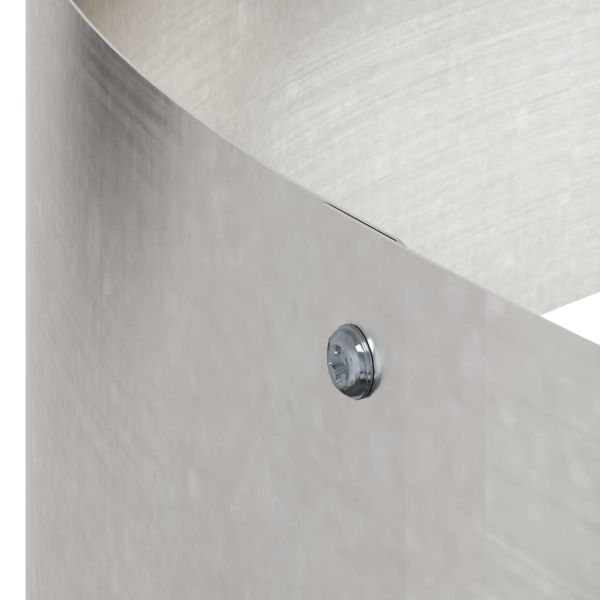 Градинска саксия Сребрист 90 x 90 x 20 см Неръждаема стомана