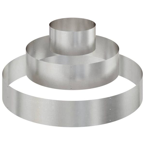 Градинска саксия Сребрист 120 x 120 x 20 см Неръждаема стомана