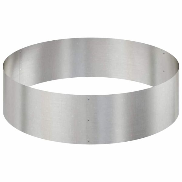 Градинска саксия Сребрист 120 x 120 x 20 см Неръждаема стомана