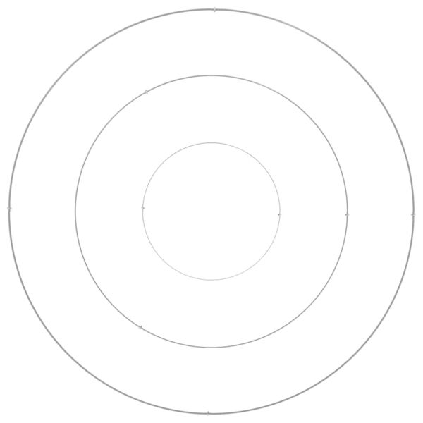 Градинска саксия Сребрист 120 x 120 x 20 см Неръждаема стомана