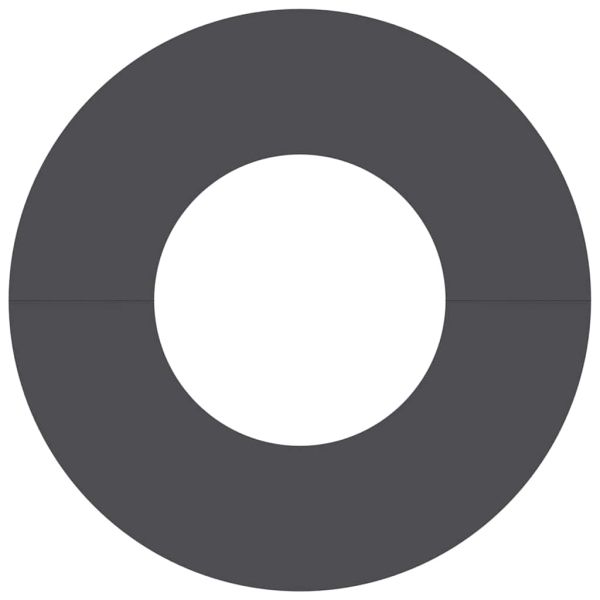 подходяща за плоски дървени халки 5 pcs Черно Ø30 / 60 см Стомана