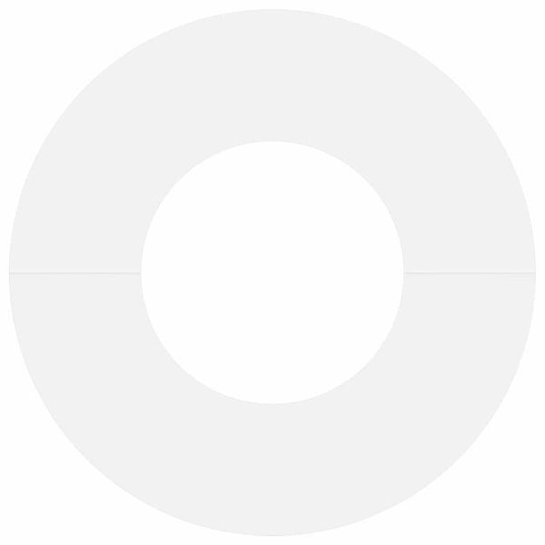 подходяща за плоски дървени халки 5 pcs Бяло Ø30 / 60 см Стомана