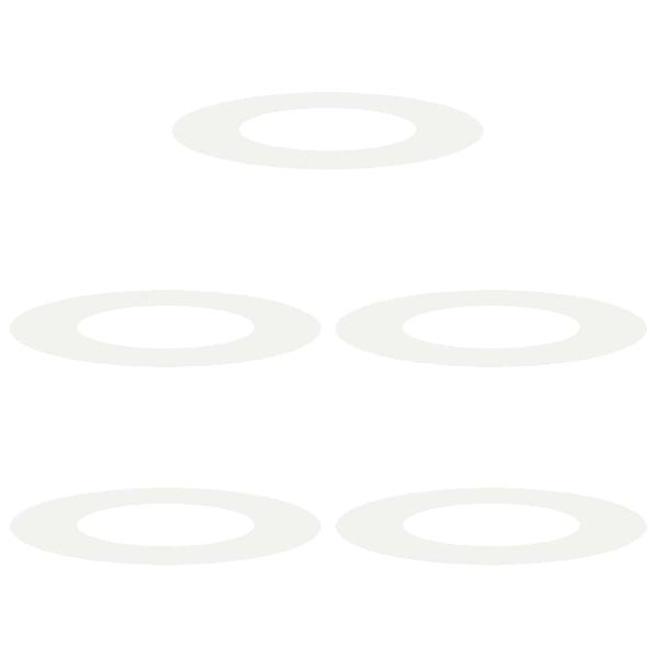 подходяща за плоски дървени халки 5 pcs Бяло Ø40 / 70 см Стомана