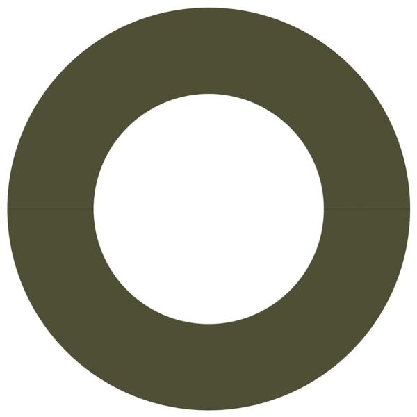 подходяща за плоски дървени халки 5 pcs Маслиненозелен