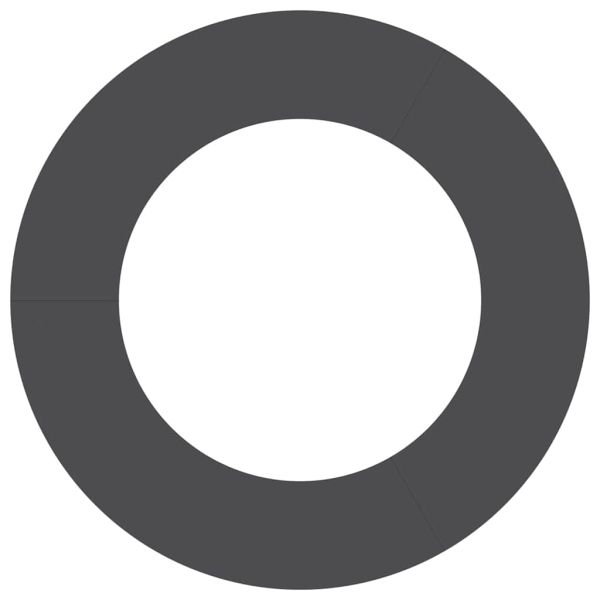 подходяща за плоски дървени халки 5 pcs Черно Ø50 / 80 см Стомана