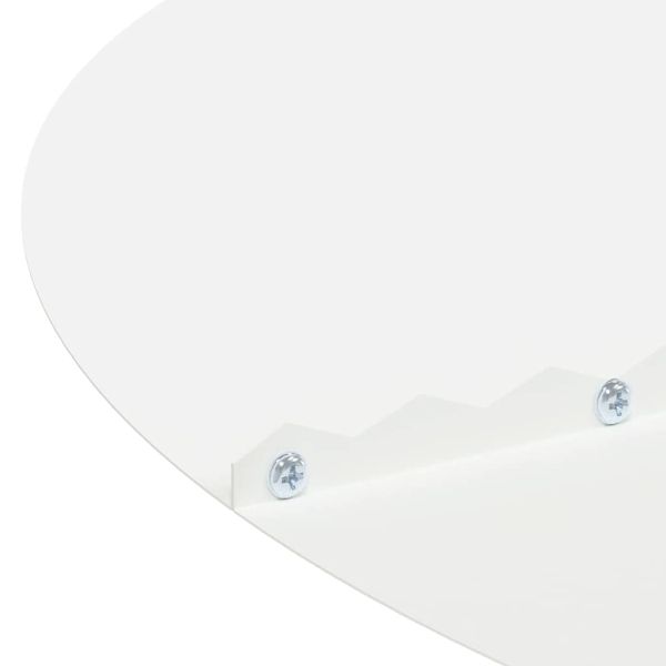 подходяща за плоски дървени халки 5 pcs Бяло Ø50 / 80 см Стомана