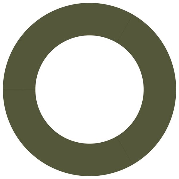 подходяща за плоски дървени халки 5 pcs Маслиненозелен