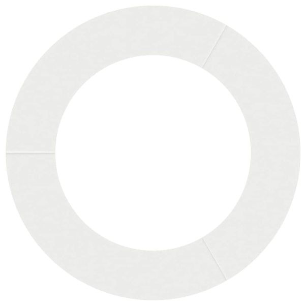 подходяща за плоски дървени халки 5 pcs Бяло Ø60 / 90 см Стомана