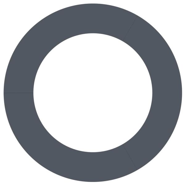 подходяща за плоски дървени халки Антрацит Ø60 / 90 см Стомана