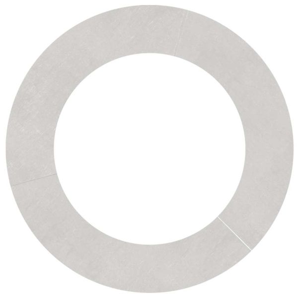 подходяща за плоски дървени халки Сребрист Ø60 / 90 см