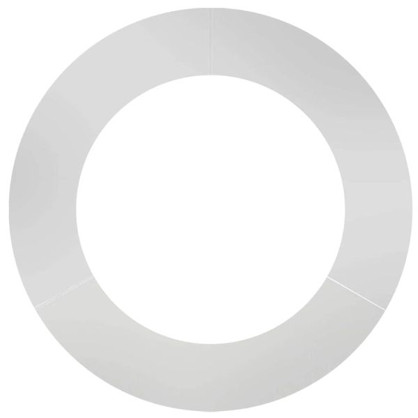 подходяща за плоски дървени халки 5 pcs Сребрист Ø60 / 90 см