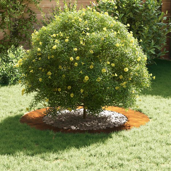 подходяща за плоски дървени халки 5 pcs Кафяво Ø60 / 90 см