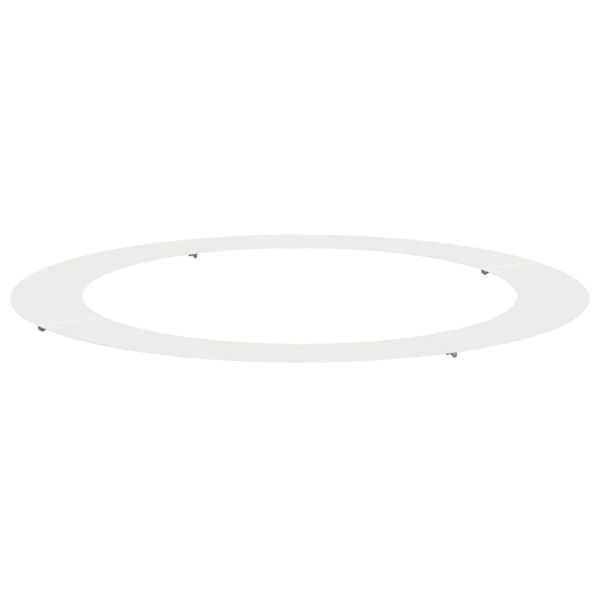 подходяща за плоски дървени халки Бяло Ø90 / 120 см Стомана