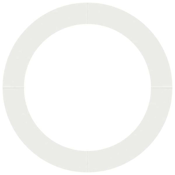 подходяща за плоски дървени халки 5 pcs Бяло Ø90 / 120 см Стомана