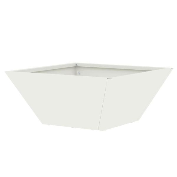 Градинска саксия 5 pcs Бяло 35 x 35 x 15 см