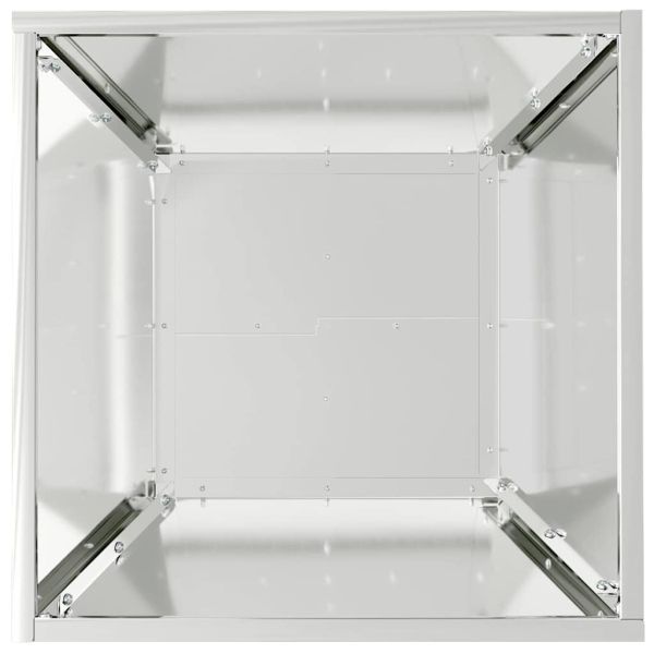 Градинска саксия 5 pcs Сребрист 40 x 40 x 15 см