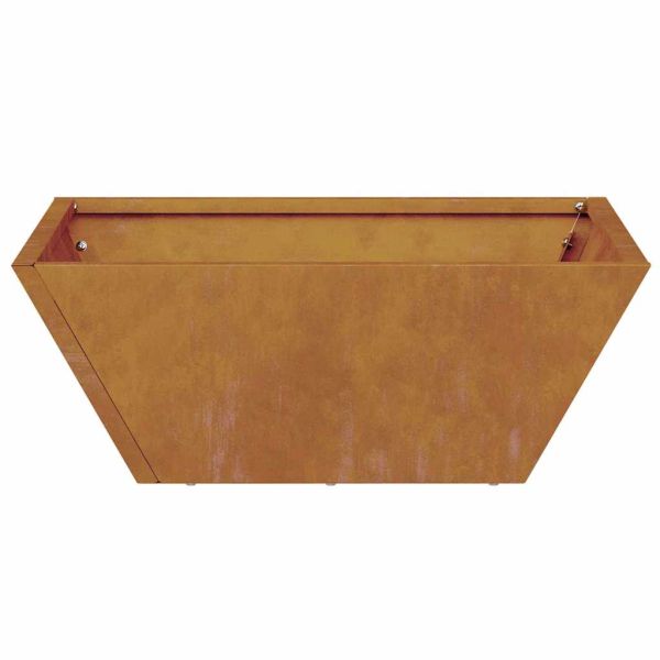 Градинска саксия 5 pcs Ръждясало 40 x 40 x 15 см