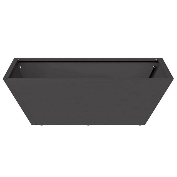 Градинска саксия Черно 50 x 50 x 15 см