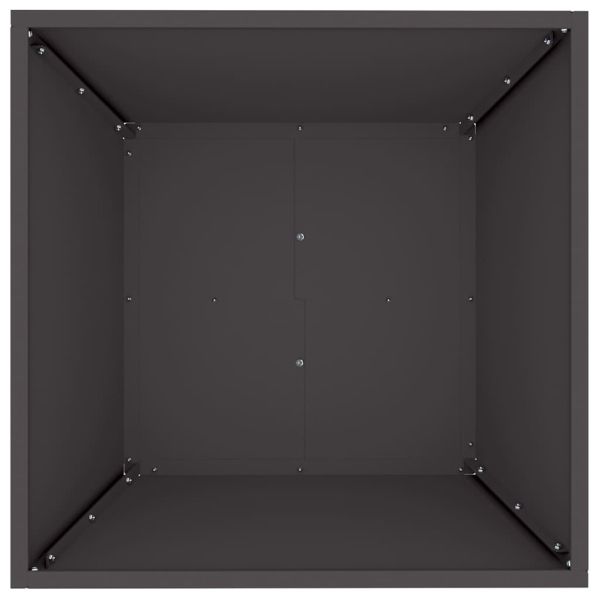 Градинска саксия 5 pcs Черно 50 x 50 x 15 см