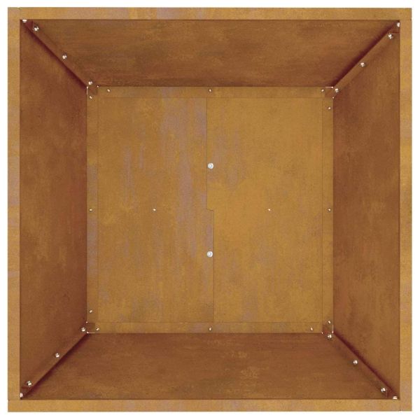 Градинска саксия 5 pcs Ръждясало 50 x 50 x 15 см