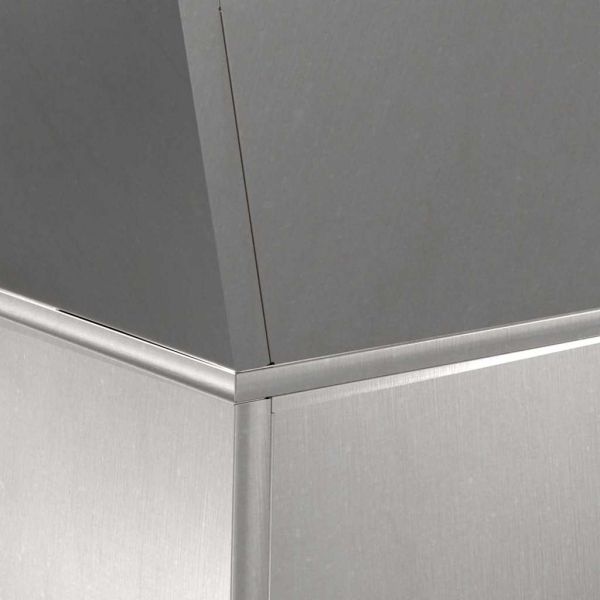 Саксия с колона 2 pcs Сребрист 35 x 35 x 73 см