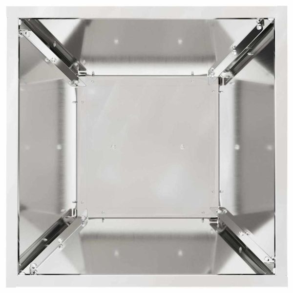 Саксия с колона 2 pcs Сребрист 35 x 35 x 73 см