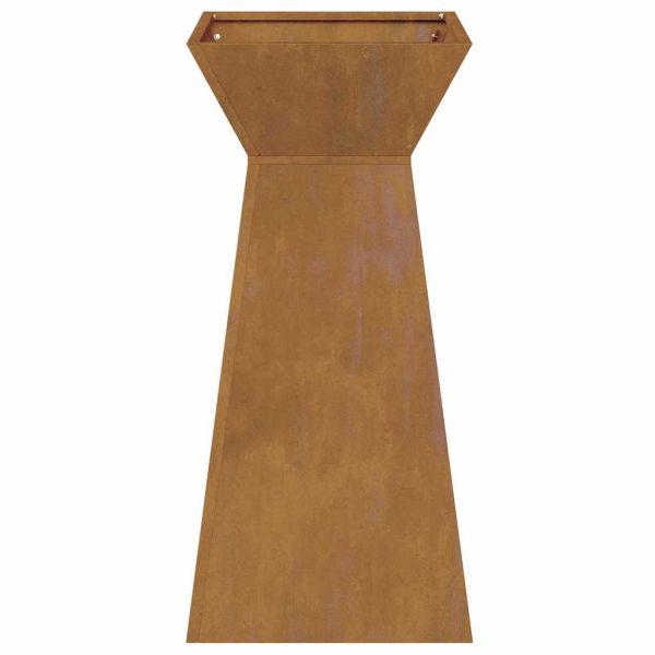 Саксия с колона 2 pcs Сребрист 35 x 35 x 73 см